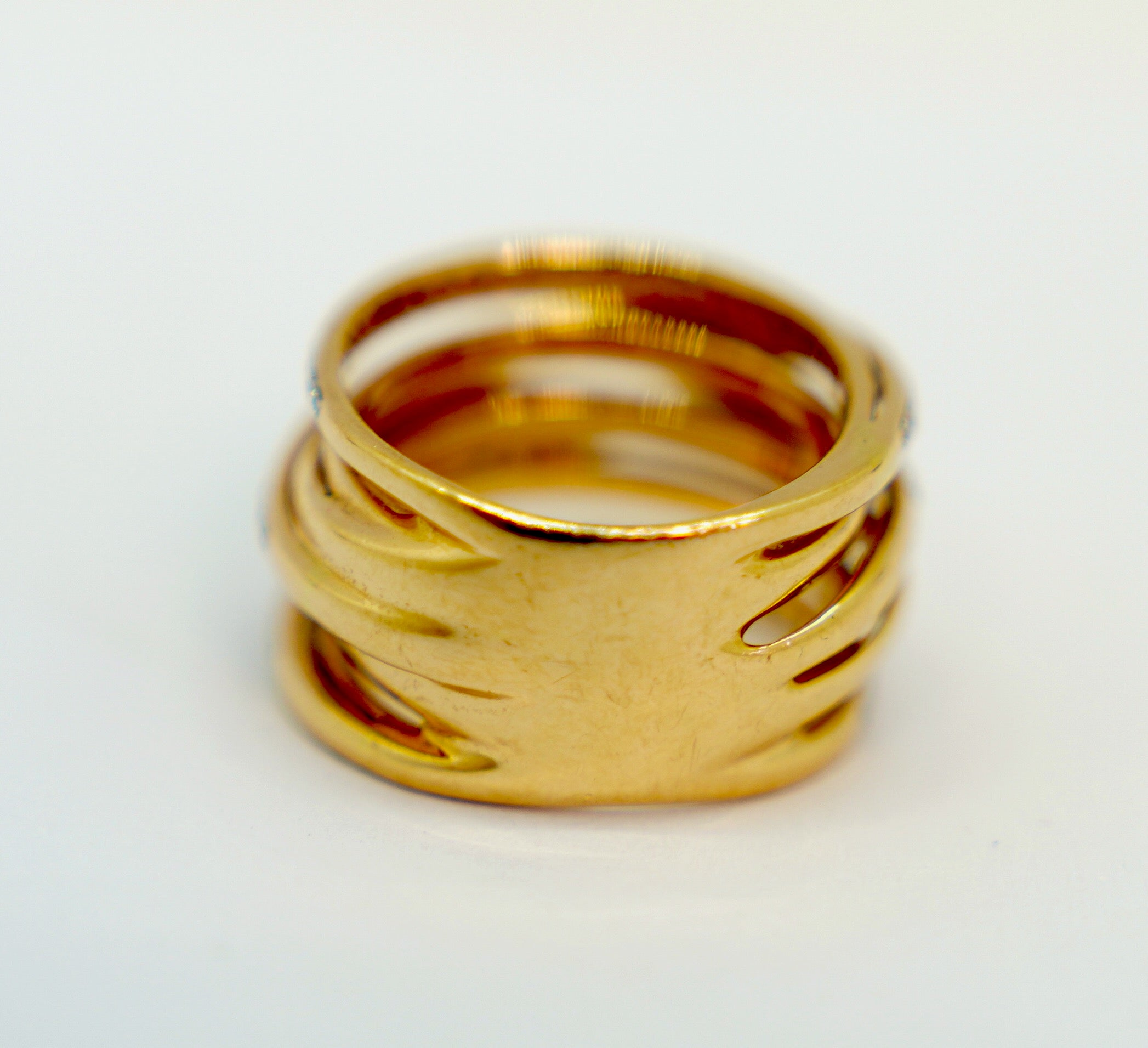 Al Coro Serenata Damenring aus 18K Roségold mit Diamanten, Größe 52,5