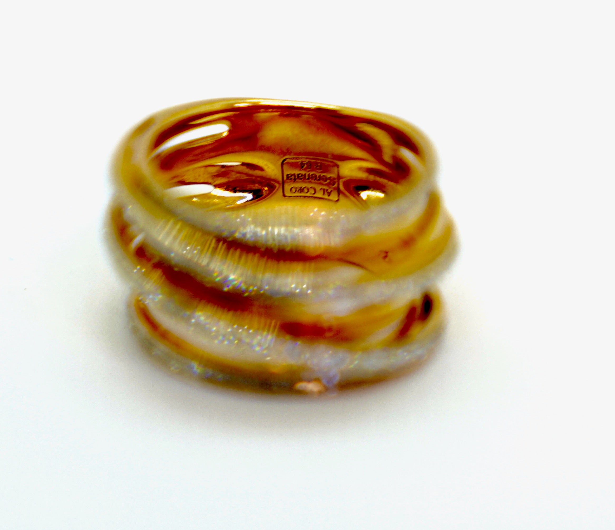 Al Coro Serenata Damenring aus 18K Roségold mit Diamanten, Größe 52,5