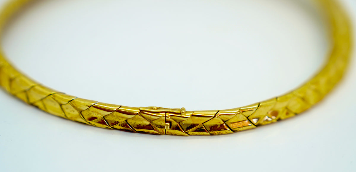 Wempe Collier aus 18K Gelb- & Weißgold mit 7,35 ct Diamanten, 1994