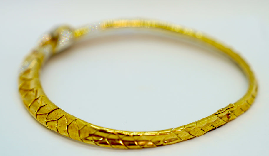 Wempe Collier aus 18K Gelb- & Weißgold mit 7,35 ct Diamanten, 1994