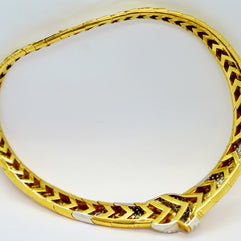 Wempe Collier aus 18K Gelb- & Weißgold mit 7,35 ct Diamanten, 1994