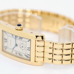 Cartier Tank Américaine Damenuhr 811904, 18 Karat Gelbgold, Quarz
