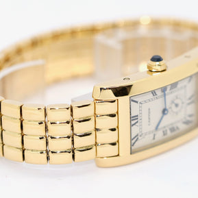 Cartier Tank Américaine Damenuhr 811904, 18 Karat Gelbgold, Quarz