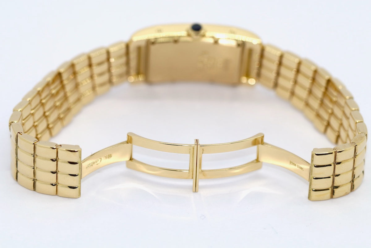 Cartier Tank Américaine Damenuhr 811904, 18 Karat Gelbgold, Quarz