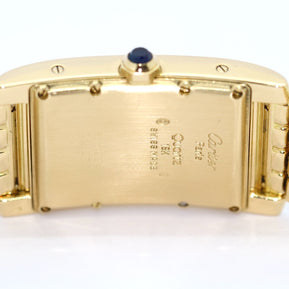 Cartier Tank Américaine Damenuhr 811904, 18 Karat Gelbgold, Quarz