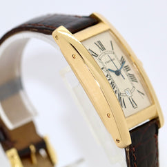 Cartier Tank Américaine Automatik Ref. 1725 Gelbgold Damenuhr