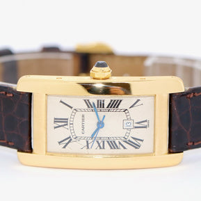 Cartier Tank Américaine Automatik Ref. 1725 Gelbgold Damenuhr