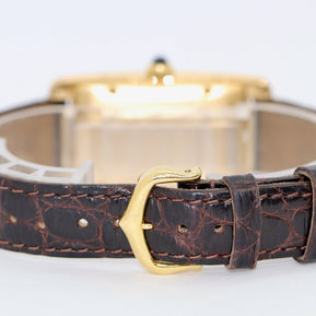 Cartier Tank Américaine Automatik Ref. 1725 Gelbgold Damenuhr