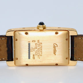 Cartier Tank Américaine Automatik Ref. 1725 Gelbgold Damenuhr