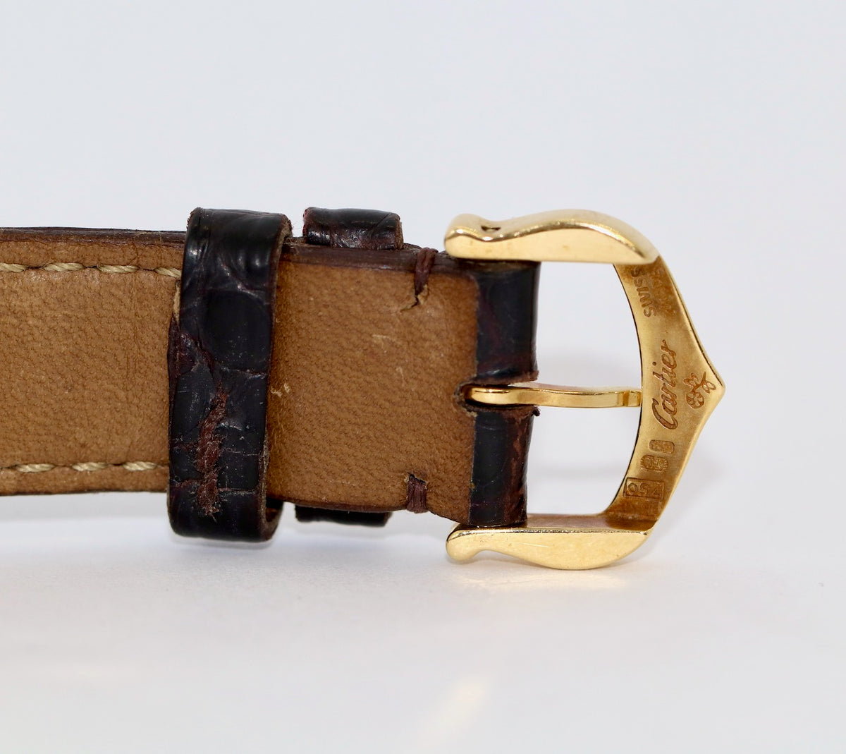 Cartier Tank Américaine Automatik Ref. 1725 Gelbgold Damenuhr