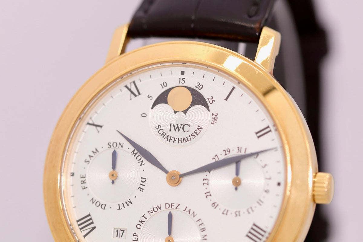 IWC Portofino Romana Perpetual Calendar IW2050 Gelbgold Armbanduhr