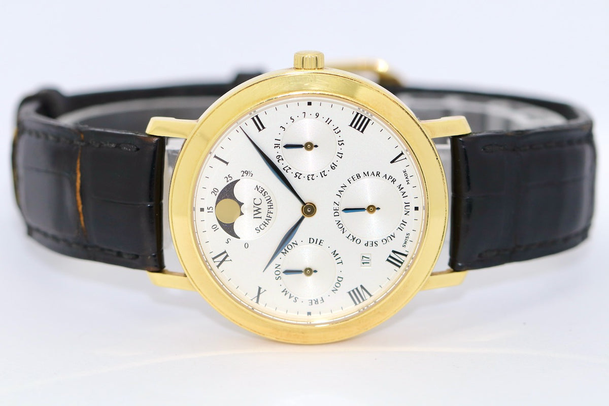 IWC Portofino Romana Perpetual Calendar IW2050 Gelbgold Armbanduhr