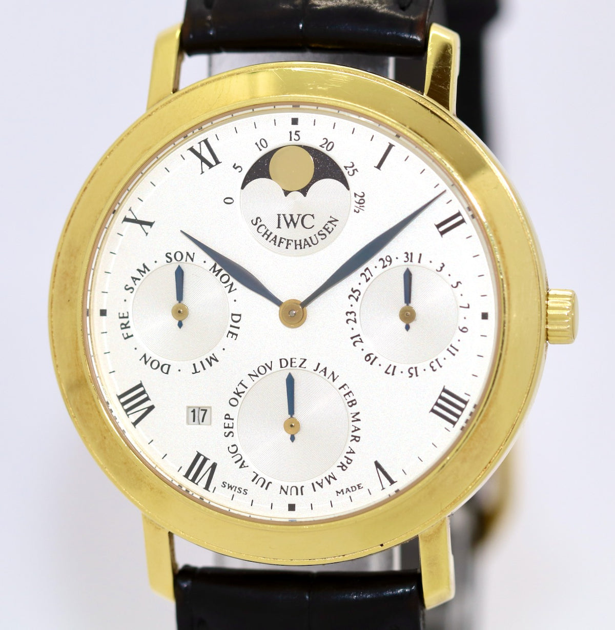 IWC Portofino Romana Perpetual Calendar IW2050 Gelbgold Armbanduhr