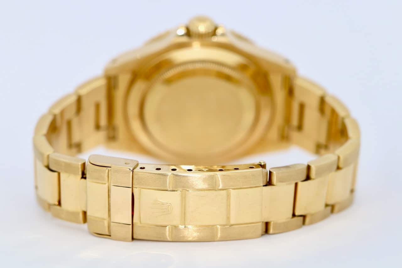 Rolex Submariner Date Gold 16618 Blau Vintage