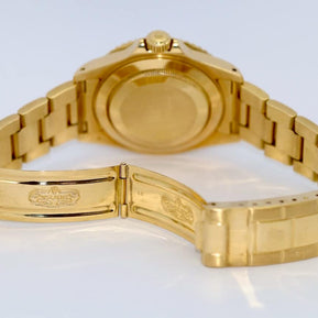 Rolex Submariner Date Gold 16618 Blau Vintage