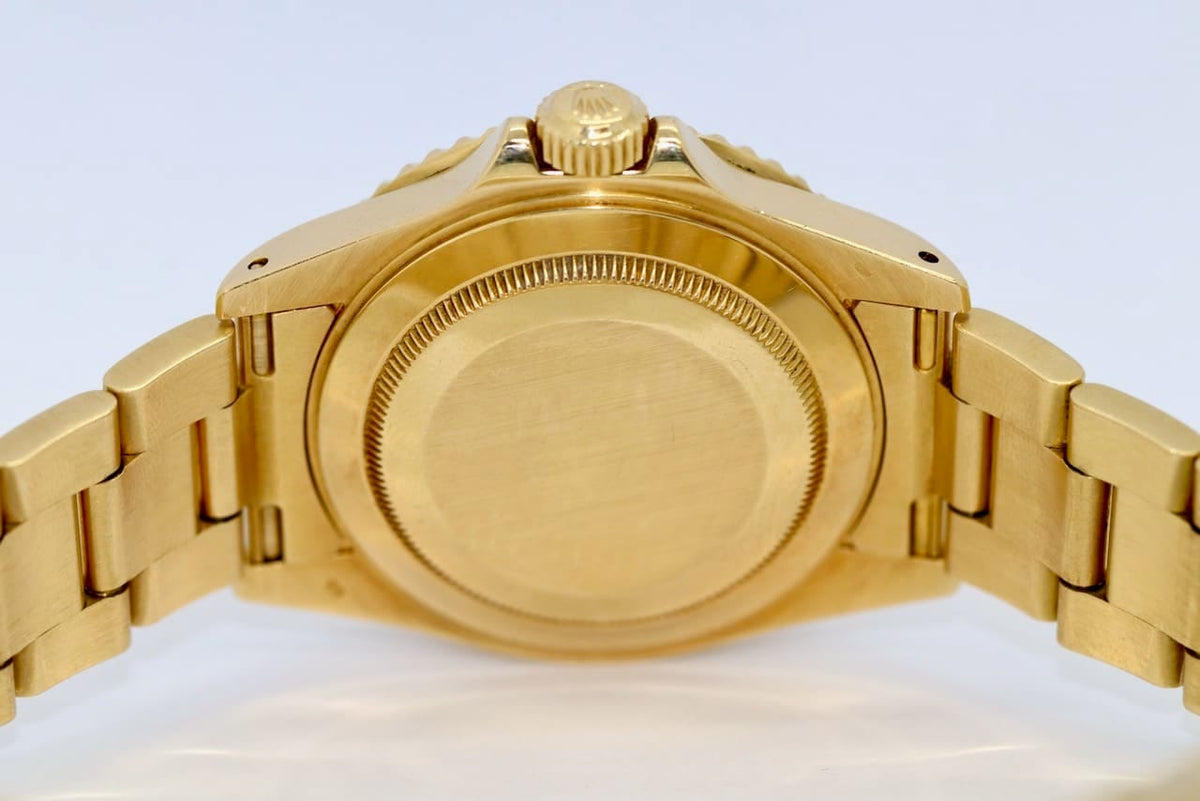 Rolex Submariner Date Gold 16618 Blue Vintage