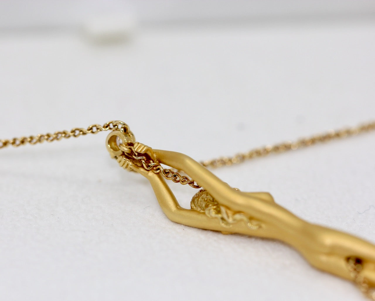 Carrera y Carrera Collier „Nude Woman“ Halskette aus 18K Gelbgold mit Diamant