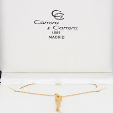 Carrera y Carrera Collier „Nude Woman“ Halskette aus 18K Gelbgold mit Diamant