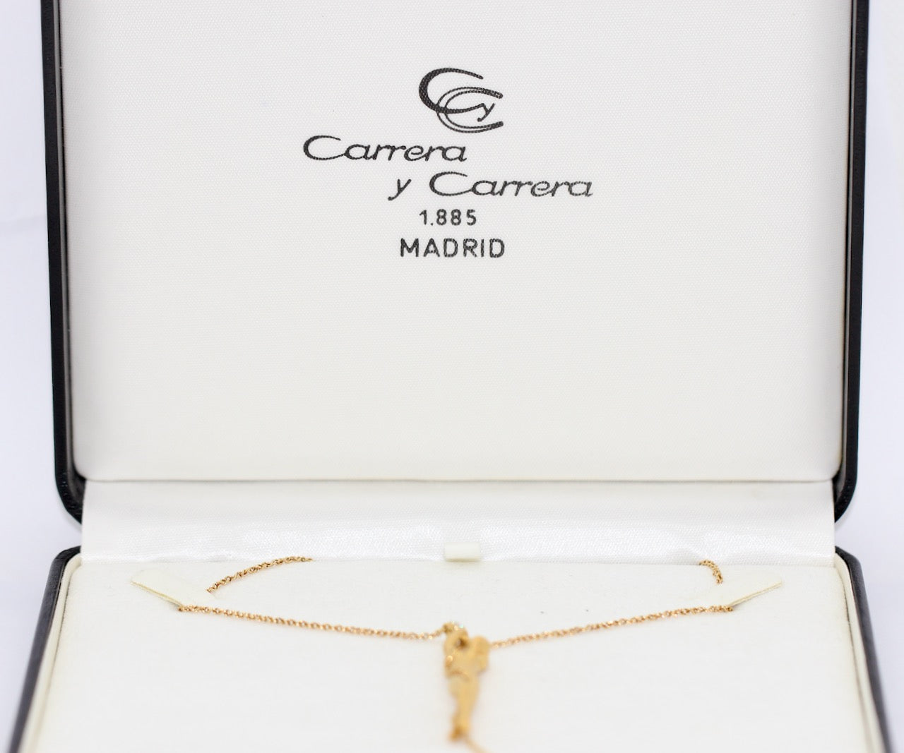 Carrera y Carrera Collier „Nude Woman“ Halskette aus 18K Gelbgold mit Diamant