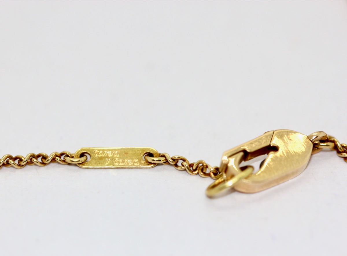 Carrera y Carrera Collier „Nude Woman“ Halskette aus 18K Gelbgold mit Diamant