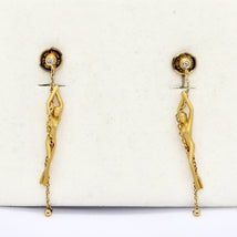 Carrera y Carrera Ohrringe „Nude Woman“ aus 18K Gelbgold mit Diamanten