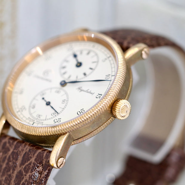 Chronoswiss Régulateur CH 6327 Bronze Armbanduhr Handaufzug
