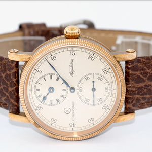 Chronoswiss Régulateur CH 6327 Bronze Armbanduhr Handaufzug