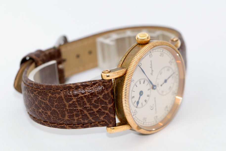Chronoswiss Régulateur CH 6327 Bronze Armbanduhr Handaufzug