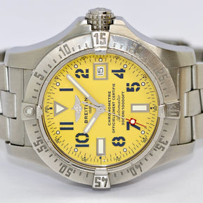 Breitling Avenger Seawolf 3000m A17330 Automatic Gelbes Zifferblatt