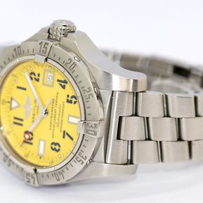 Breitling Avenger Seawolf 3000m A17330 Automatic Gelbes Zifferblatt