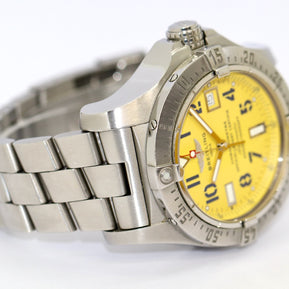 Breitling Avenger Seawolf 3000m A17330 Automatic Gelbes Zifferblatt