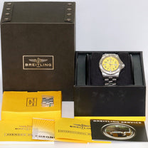 Breitling Avenger Seawolf 3000m A17330 Automatic Gelbes Zifferblatt