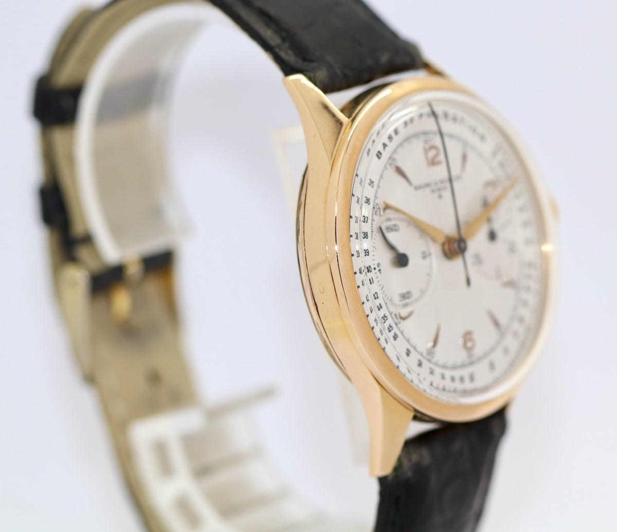 Baume & Mercier 18 Karat Gold Vintage Chronograph WEMPE Service