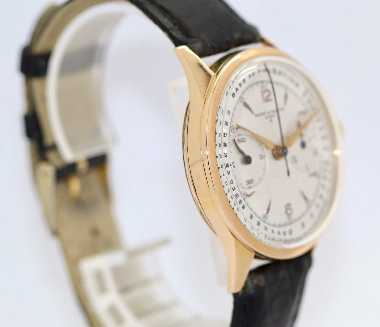 Baume & Mercier 18 Karat Gold Vintage Chronograph WEMPE Service
