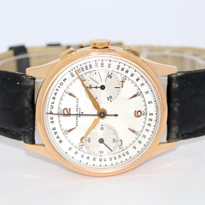 Baume & Mercier 18 Karat Gold Vintage Chronograph WEMPE Service