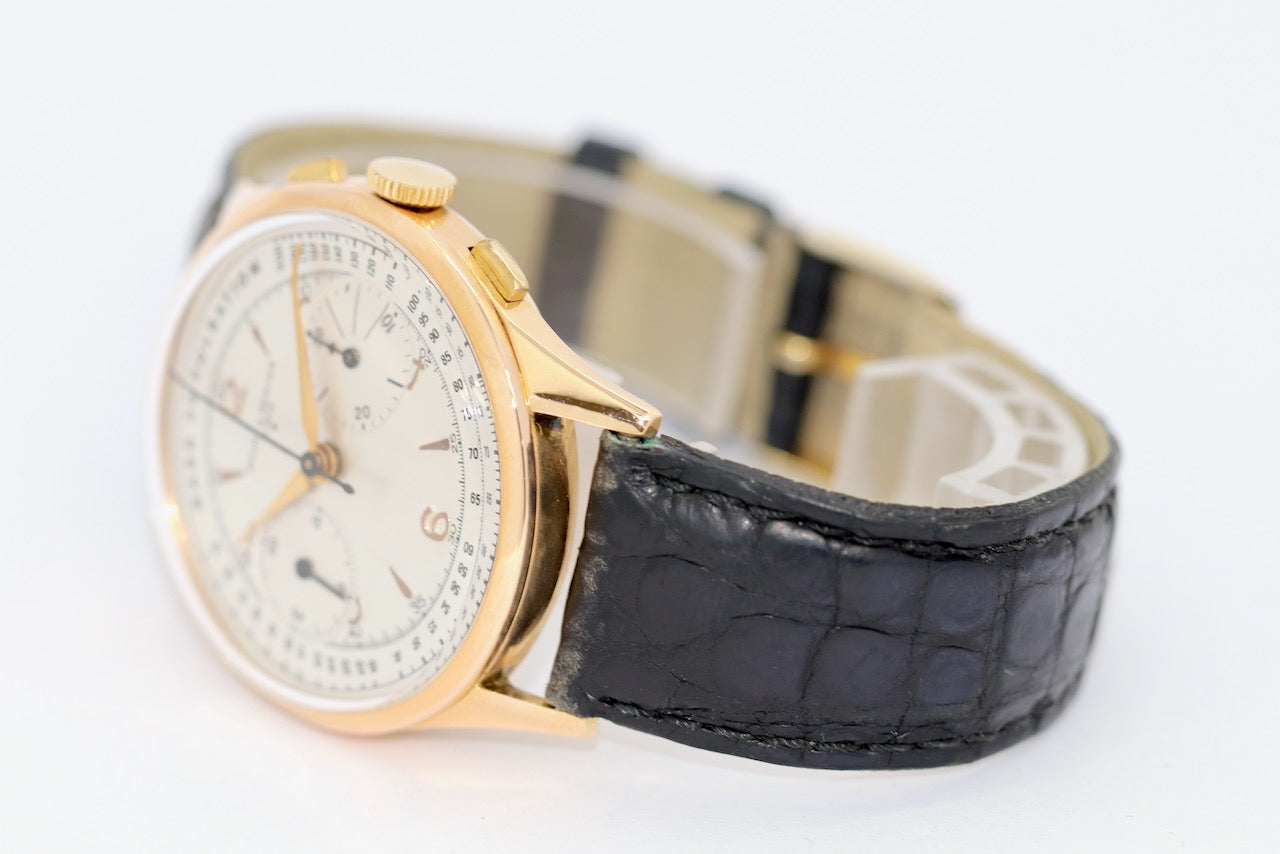 Baume & Mercier 18 Karat Gold Vintage Chronograph WEMPE Service