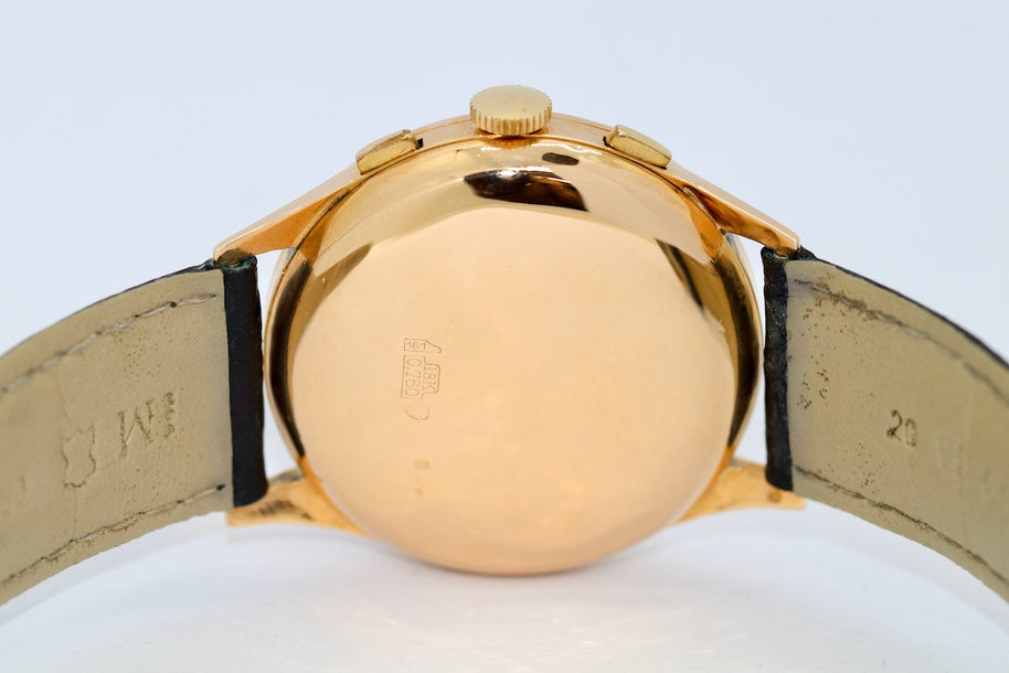 Baume & Mercier 18 Karat Gold Vintage Chronograph WEMPE Service