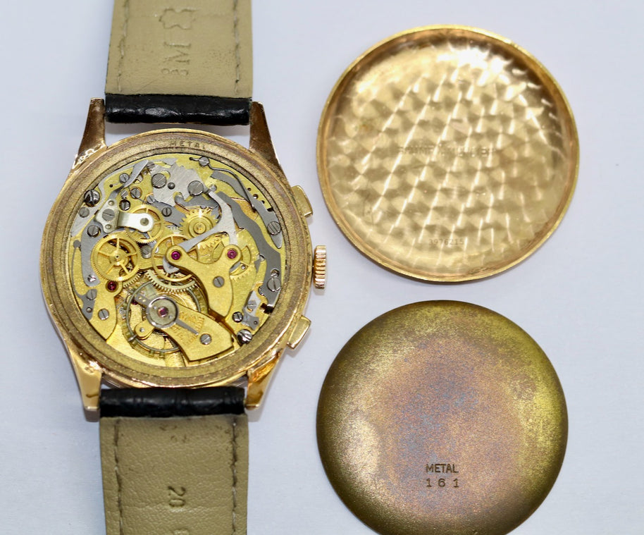 Baume & Mercier 18 Karat Gold Vintage Chronograph WEMPE Service