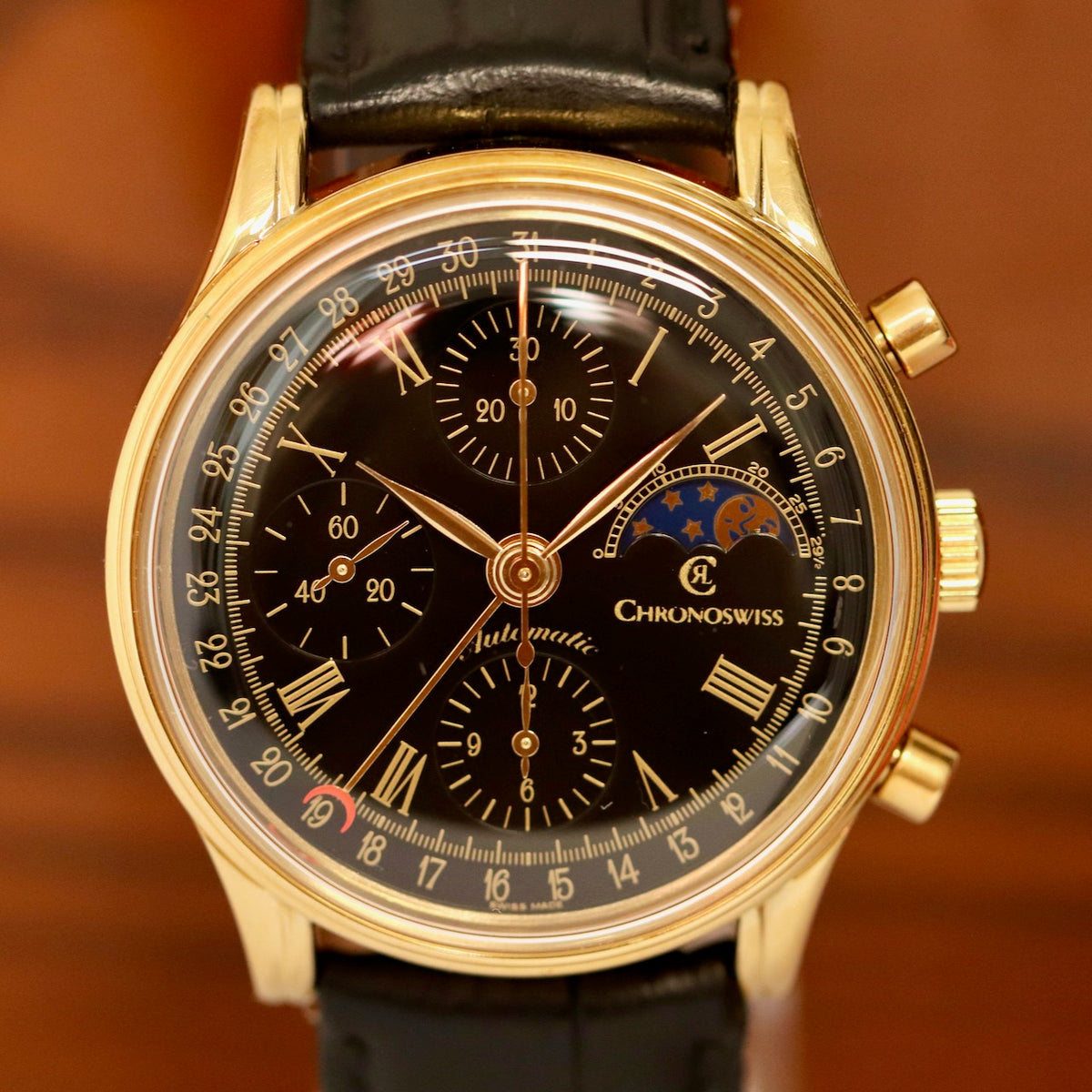 Chronoswiss Lunar Chronograph Lunar CH 77951 77990 Automatik Armbanduhr
