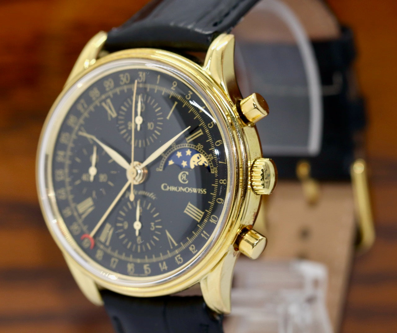 Chronoswiss Lunar Chronograph Lunar CH 77951 77990 Automatik Armbanduhr