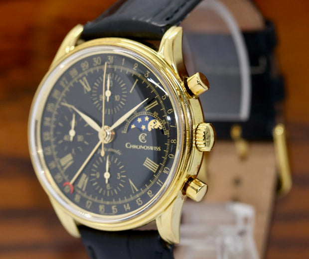 Chronoswiss Lunar Chronograph Lunar CH 77951 77990 Automatik Armbanduhr