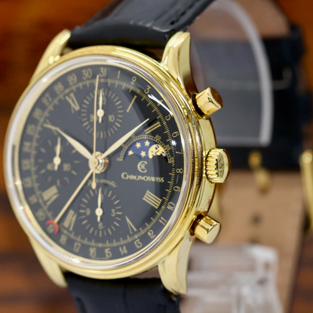 Chronoswiss Lunar Chronograph Lunar CH 77951 77990 Automatik Armbanduhr