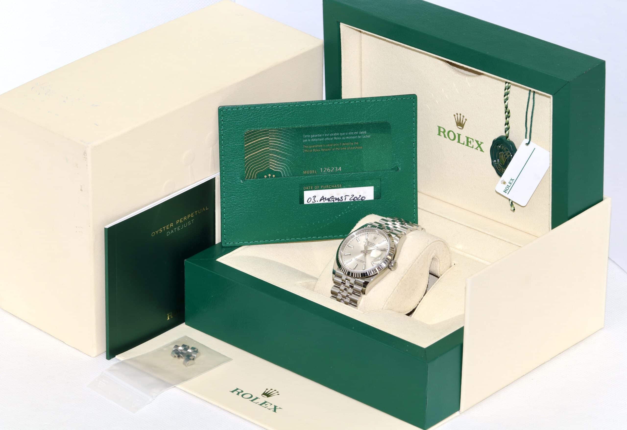 Rolex Datejust 36 126234 Grau Jubilee