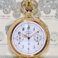 A. Lange & Söhne Taschenuhr 18K Gold Chronograph 1898 Konstantinopel