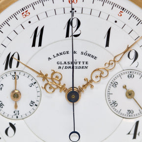 A. Lange & Söhne Taschenuhr 18K Gold Chronograph 1898 Konstantinopel