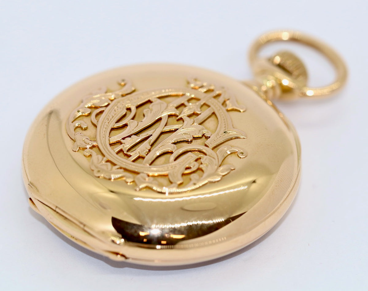 A. Lange & Söhne Taschenuhr 18K Gold Chronograph 1898 Konstantinopel