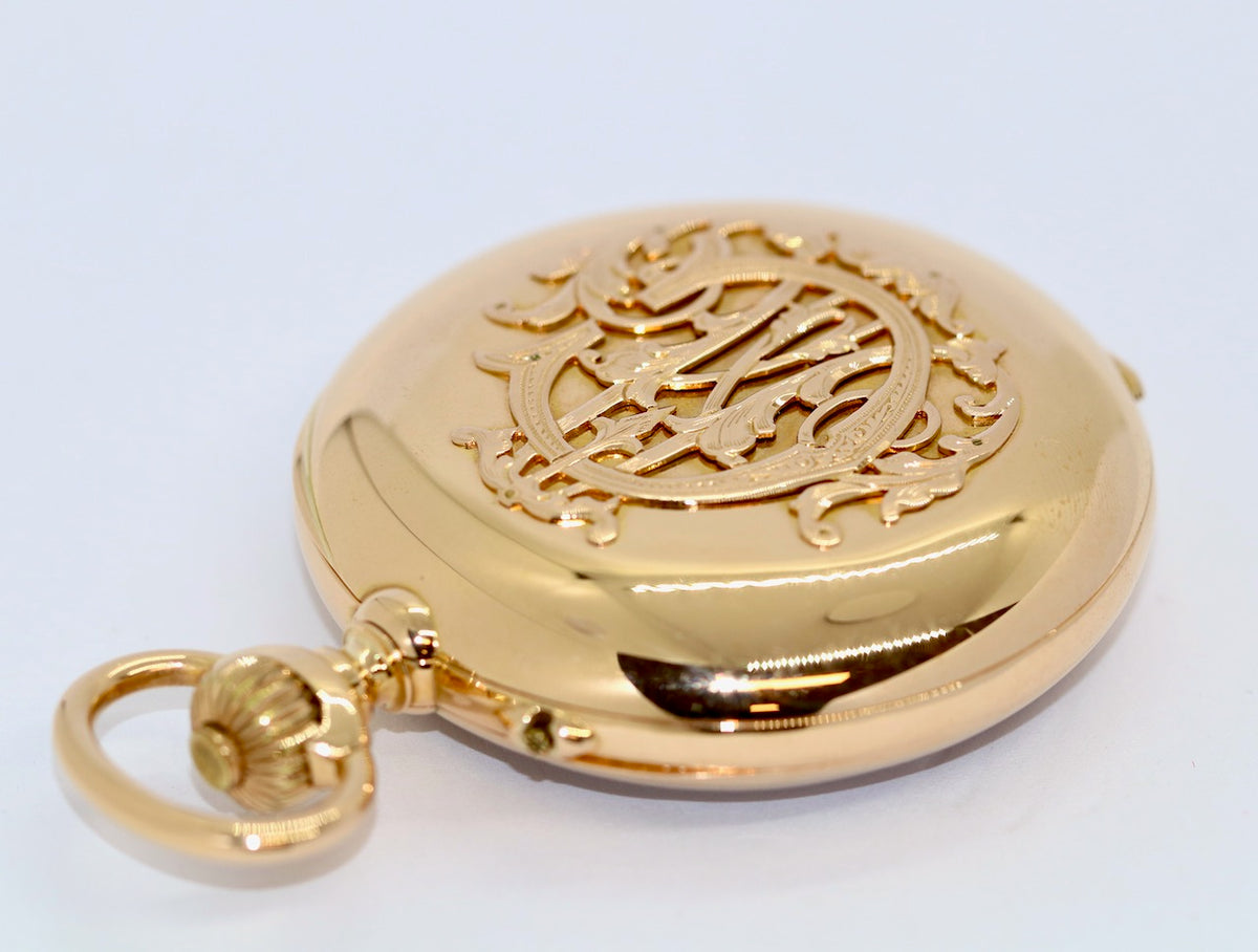 A. Lange & Söhne Taschenuhr 18K Gold Chronograph 1898 Konstantinopel