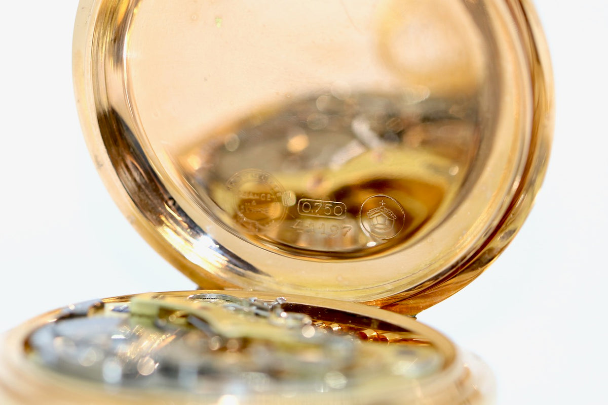 A. Lange & Söhne Taschenuhr 18K Gold Chronograph 1898 Konstantinopel