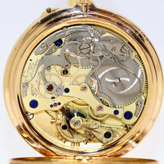 A. Lange & Söhne Taschenuhr 18K Gold Chronograph 1898 Konstantinopel