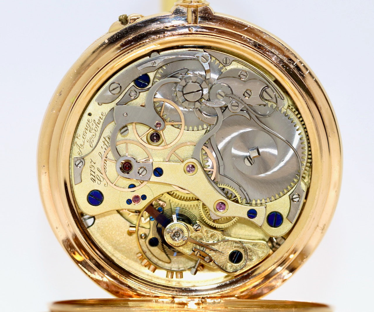 A. Lange & Söhne Taschenuhr 18K Gold Chronograph 1898 Konstantinopel